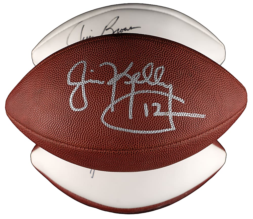 Multi-Sport Hall of Fame Signed Memorabilia Collection (6) with (2) Jim Brown