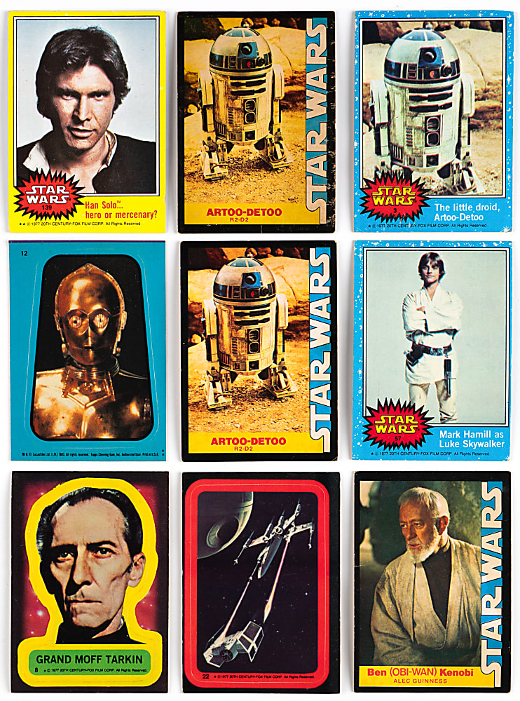 1977-1983 Star Wars Collection (72) with "Rookie Cards" Including Topps #1 Luke Skywalker
