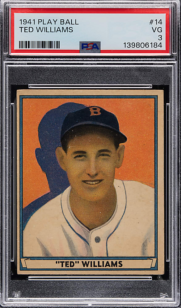 1941 Play Ball #14 Ted Williams PSA VG 3