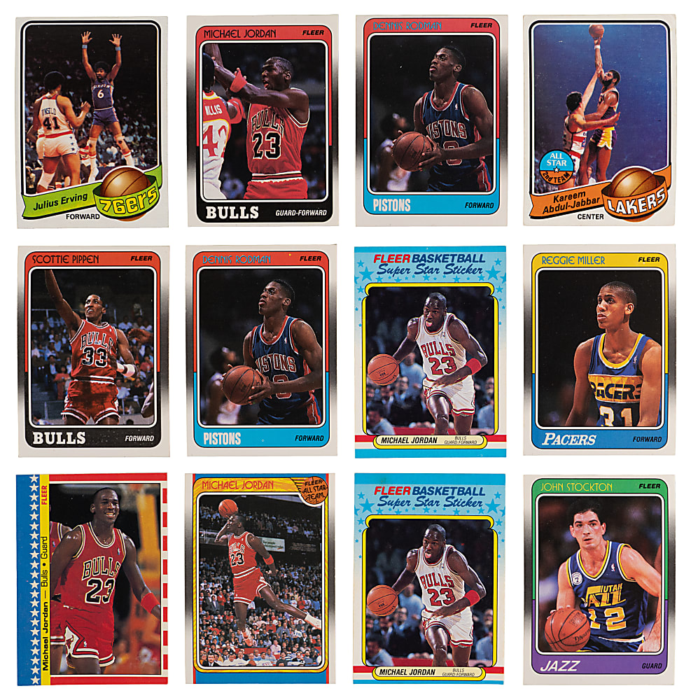 1979-1992 Fleer & Topps Basketball Collection (232) with (80+) Hall of Famers Including (5) Michael Jordan & Rookies