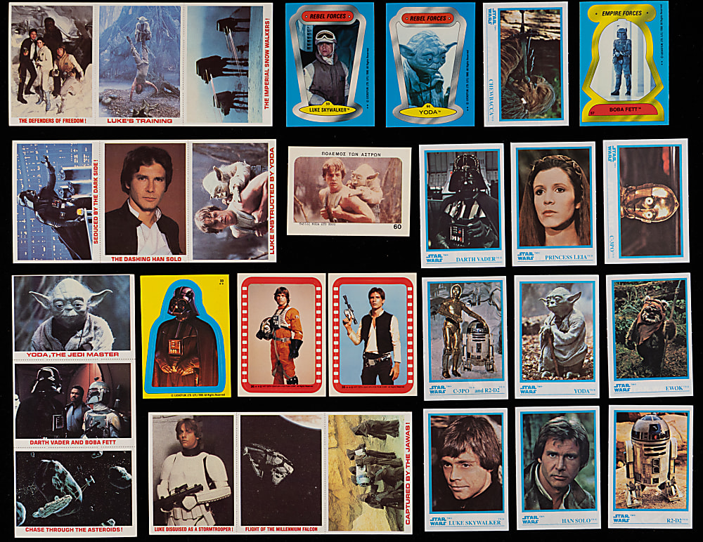 1970s-1990s Star Wars and Star Trek Card/Memorabilia Bundle
