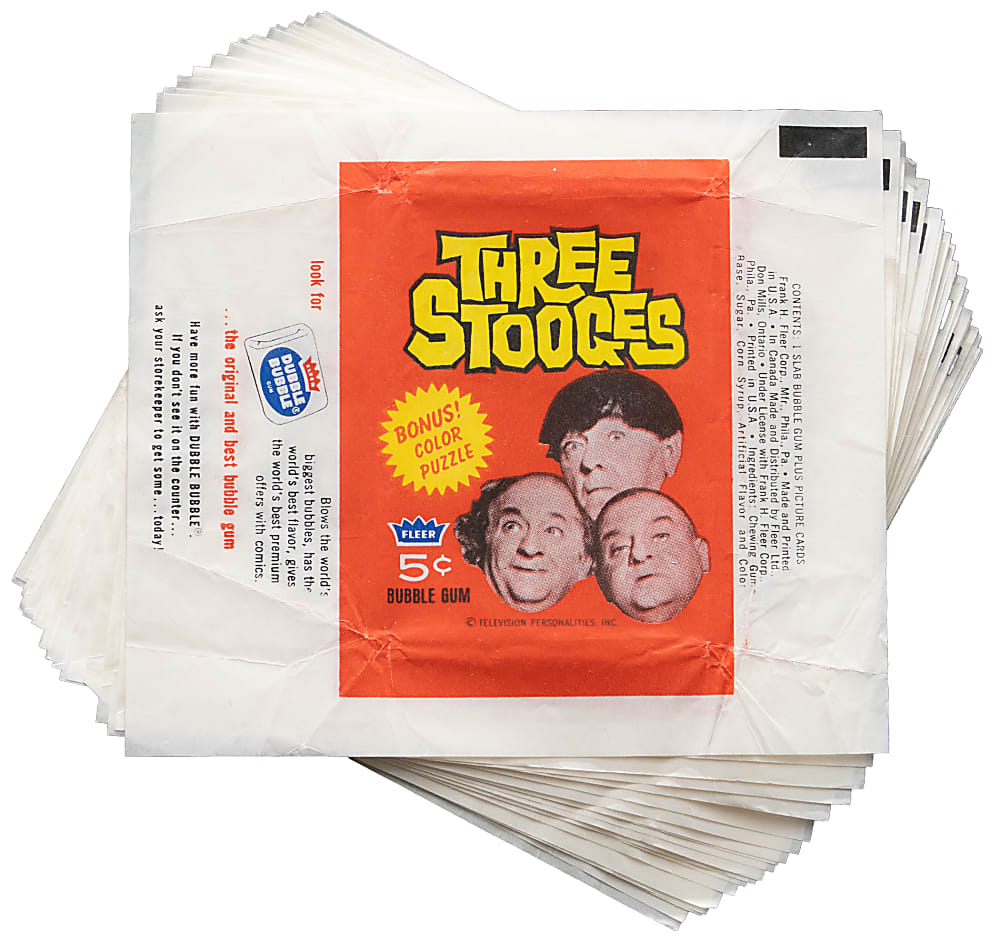 1960s-1990s Non-Sport Unopened Wax Box, Pack & Wrapper Collection (125+) with 1966 Three Stooges