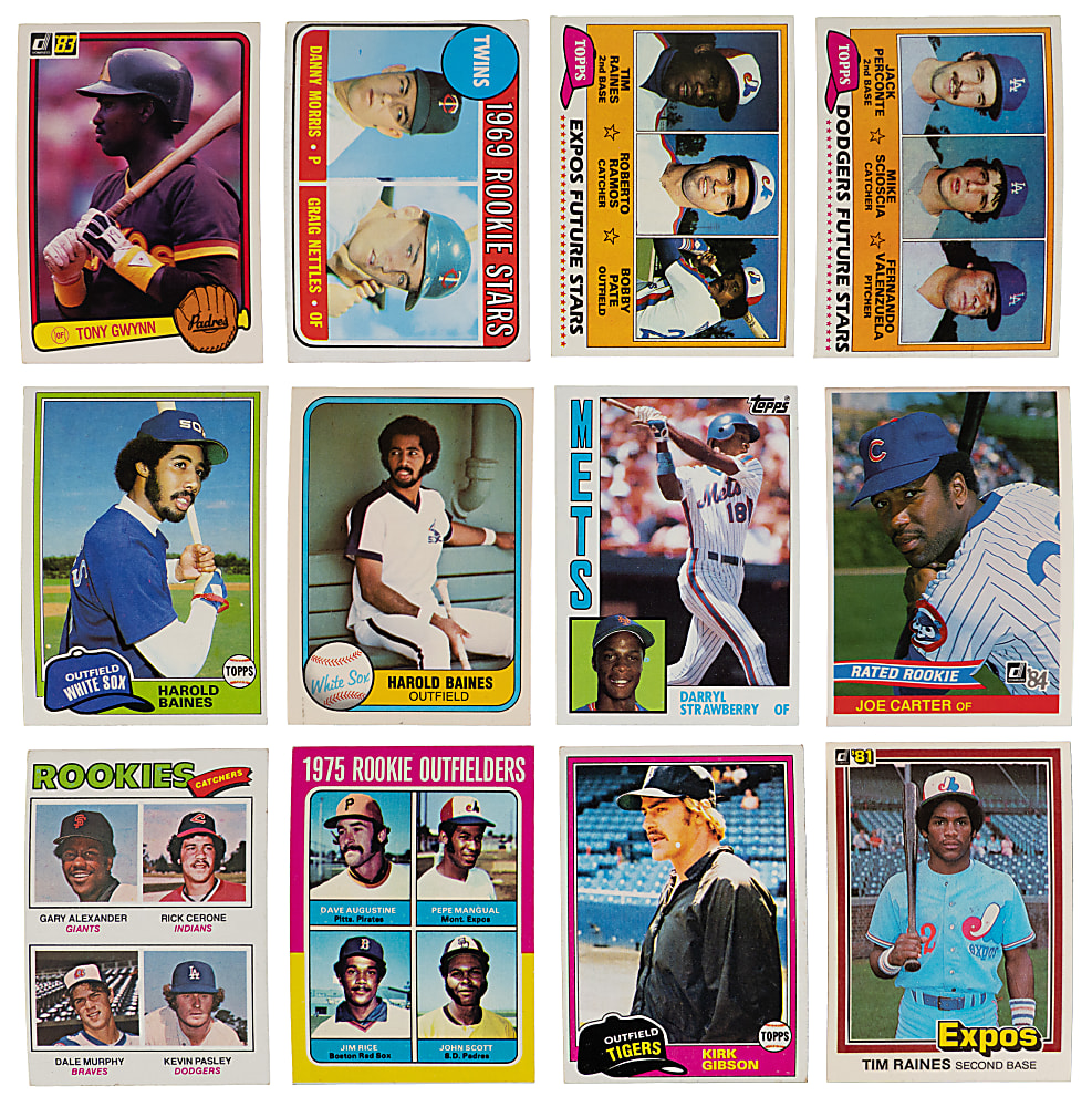 1969-1993 Hall of Fame & Star Rookie Collection (120+) with (3) 1980 Topps #482 Rickey Henderson & 1993 SP #279 Derek Jeter Foil - Loaded!