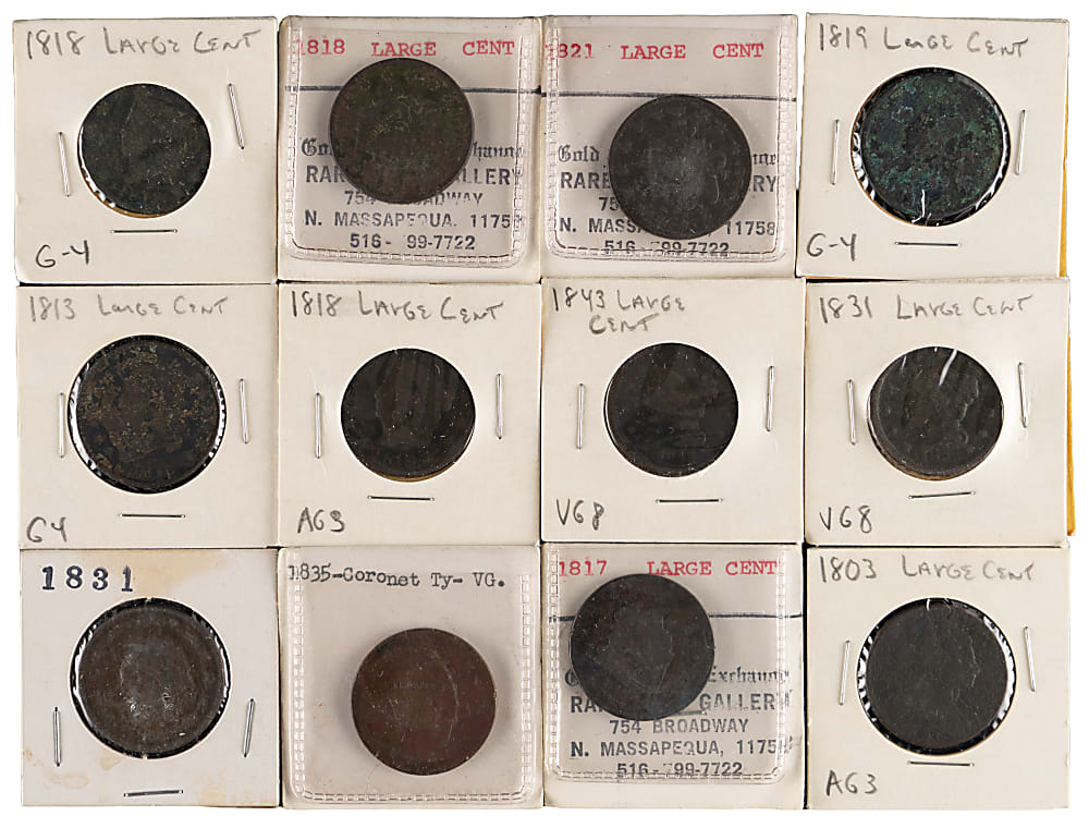 1802-1854 U.S. Large Cent Collection (34)