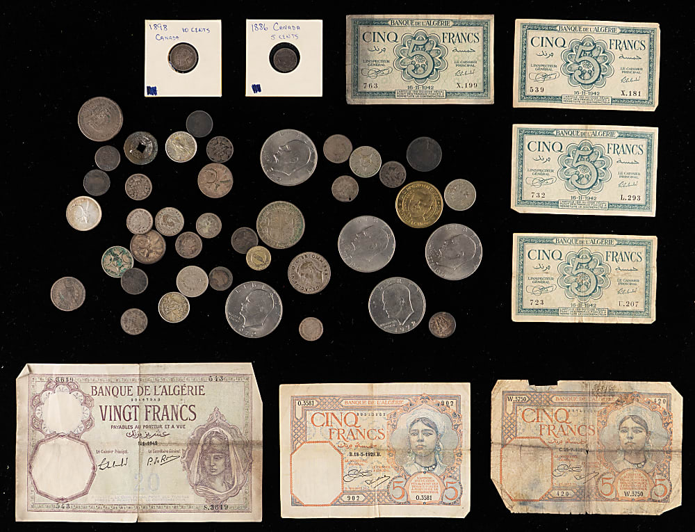 Ancient to Modern World Coin, Token & Banknote Collection with 1813 8 Reales