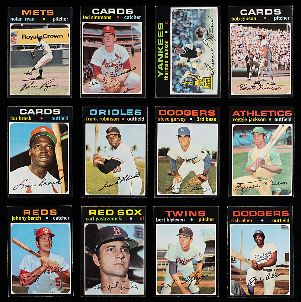 1971 Topps Near Complete Set (725/752) - Clean!