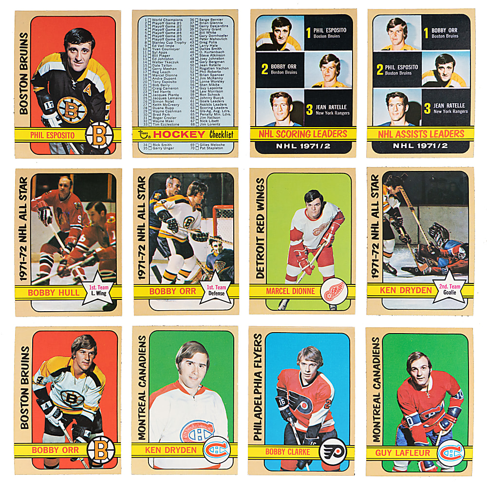 1972-1973 Topps Hockey Complete Set (176) - Clean!