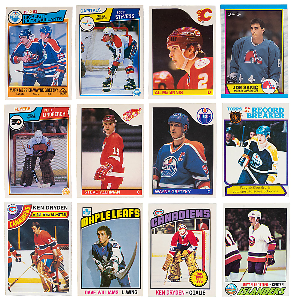 1976-1990 Topps & O-Pee-Chee Hockey Complete/Near Set Collection (9) - (2,540) Total Cards