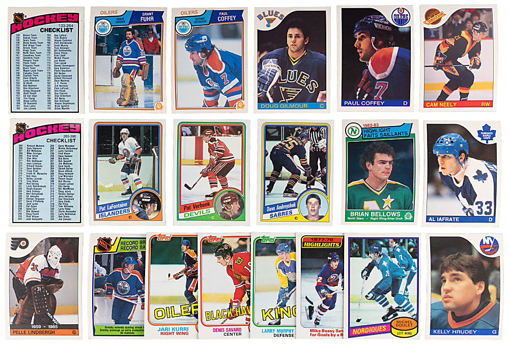 1976-1990 Topps & O-Pee-Chee Hockey Complete/Near Set Collection (9) - (2,540) Total Cards
