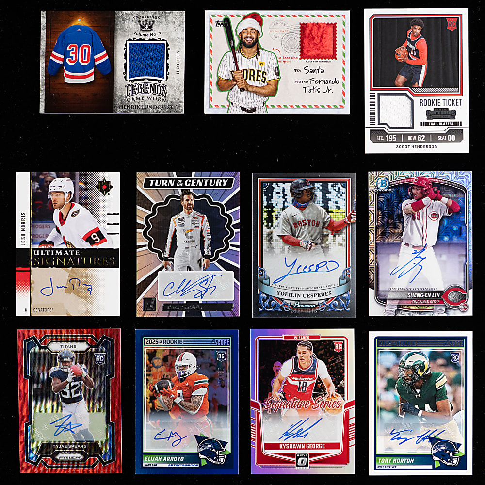 Modern Multi-Sport Certified Auto, Relic & Graded Collection (113) with (59) Certified Autos & Several Stars