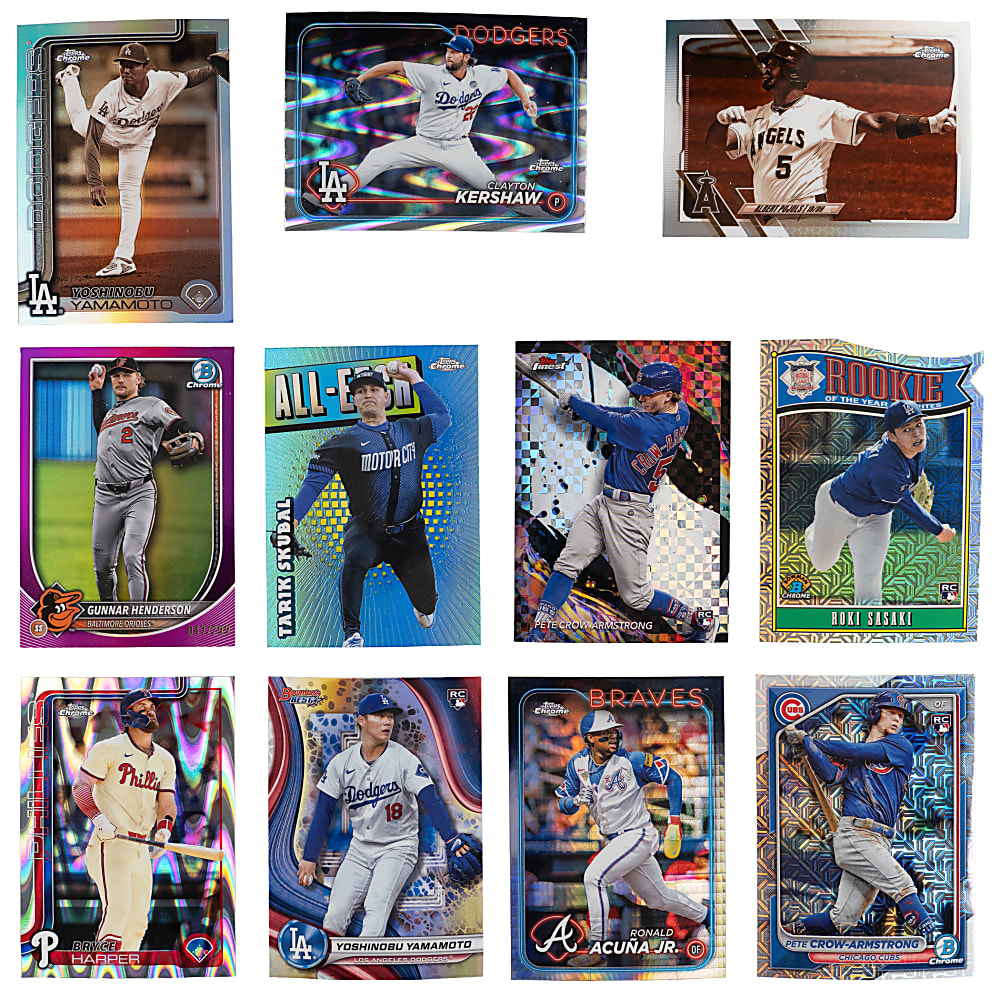 2023-2025 Refractor & Parallel Collection (975+) with Many Rookies & Stars