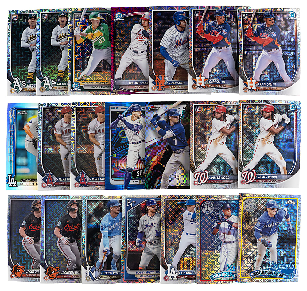 2023-2025 Refractor & Parallel Collection (975+) with Many Rookies & Stars