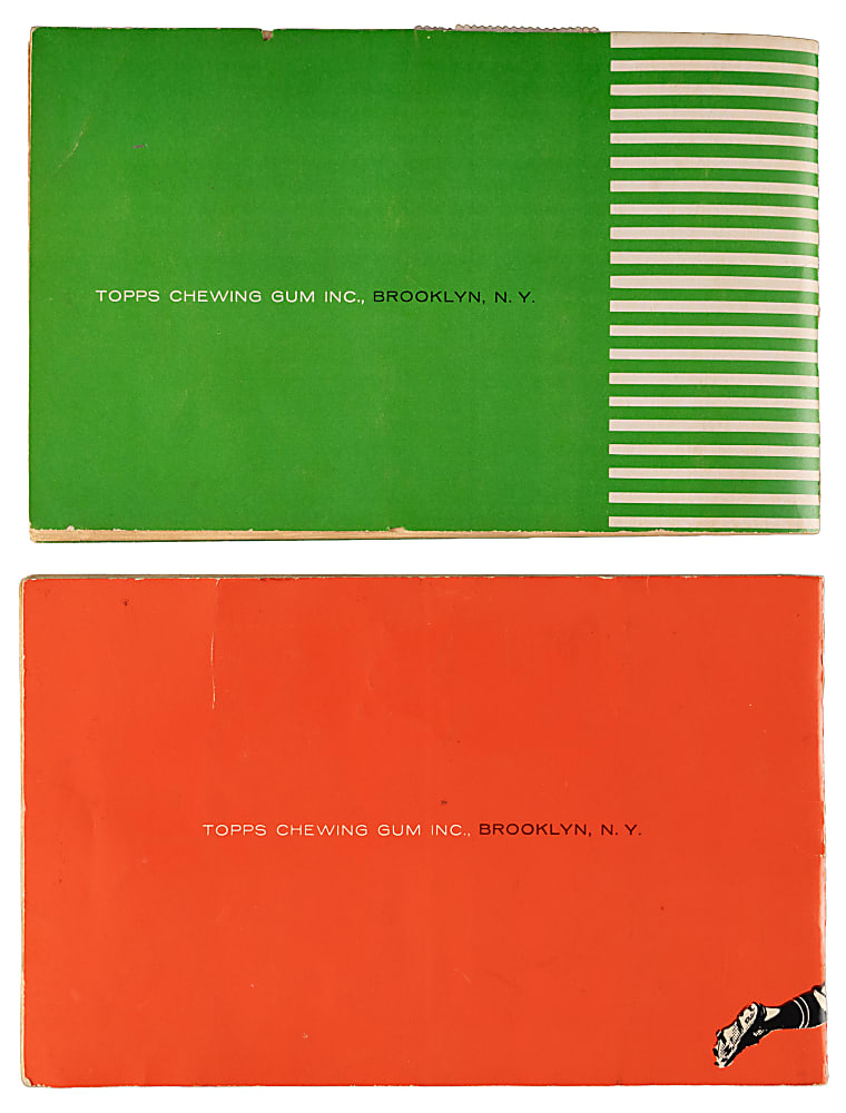 1961 & 1962 Topps Stamps Collection (349) with Both Albums Including Complete Set