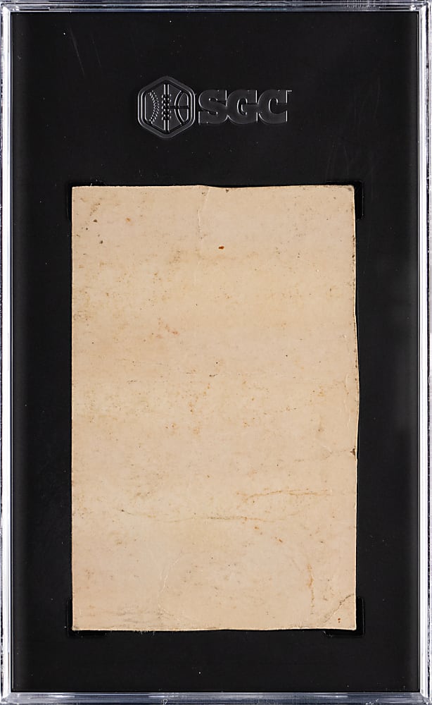 1953-1954 Briggs Meat Bob Porterfield SGC Authentic - Population 3 with Only 1 Higher