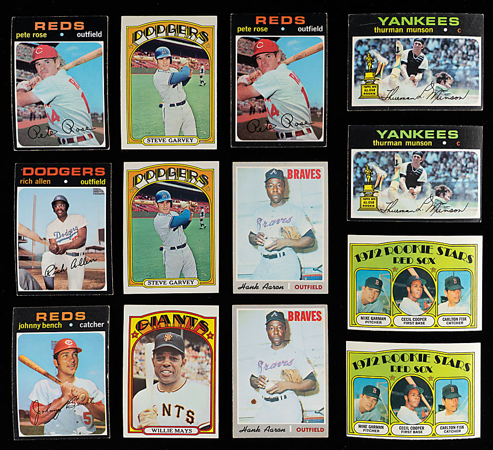 1970-1975 Topps Shoebox Collection (925+) with (115+) Hall of Famers, (70+) High Numbers Plus 1971 & 1972 Starter Sets