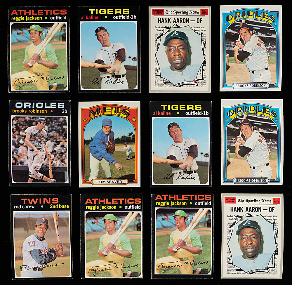 1970-1975 Topps Shoebox Collection (925+) with (115+) Hall of Famers, (70+) High Numbers Plus 1971 & 1972 Starter Sets