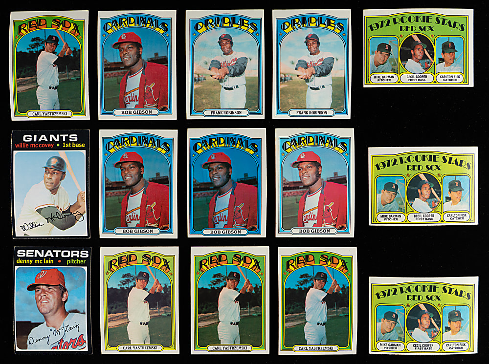 1970-1975 Topps Shoebox Collection (925+) with (115+) Hall of Famers, (70+) High Numbers Plus 1971 & 1972 Starter Sets