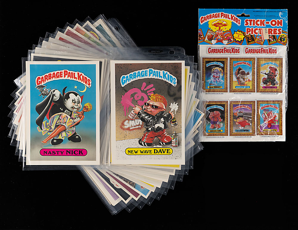 1985-1988 Topps Garbage Pail Kids Hoard (725+) with (29) Series 1, (66) Series 2 Plus Series 2 & 3 Packs & Giant Stickers