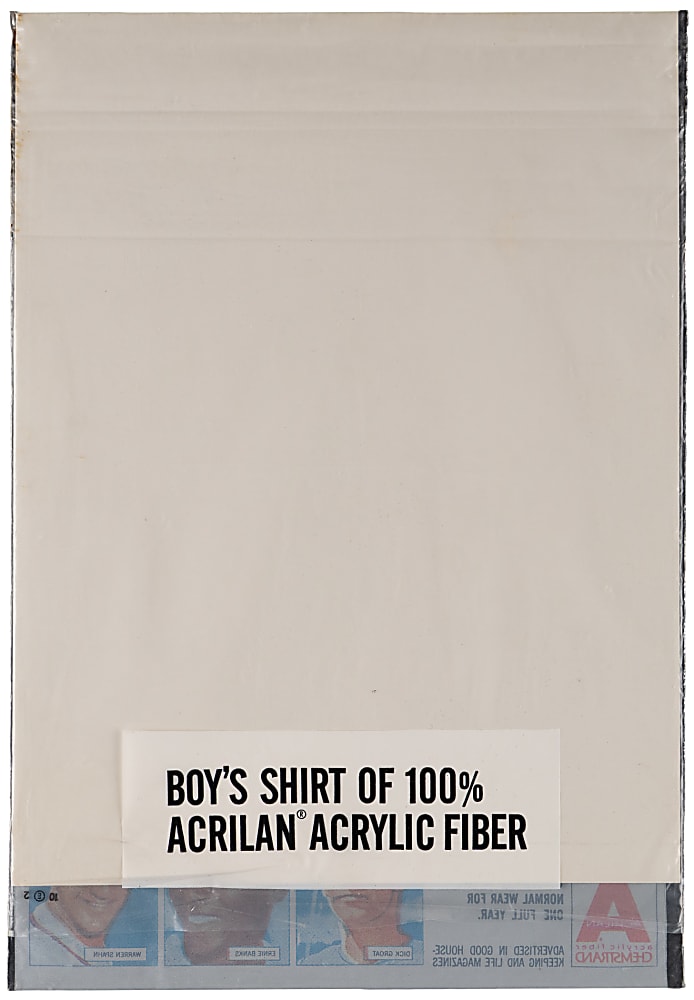 Scarce 1961 Chemstrand Baseball Iron-On Emblem Wrapper with Willie Mays