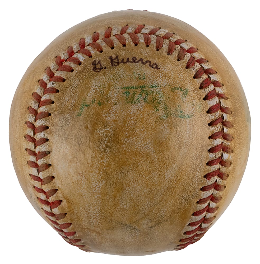 Willie Mays Hand-Painted Baseball by Artist Gary Guerra