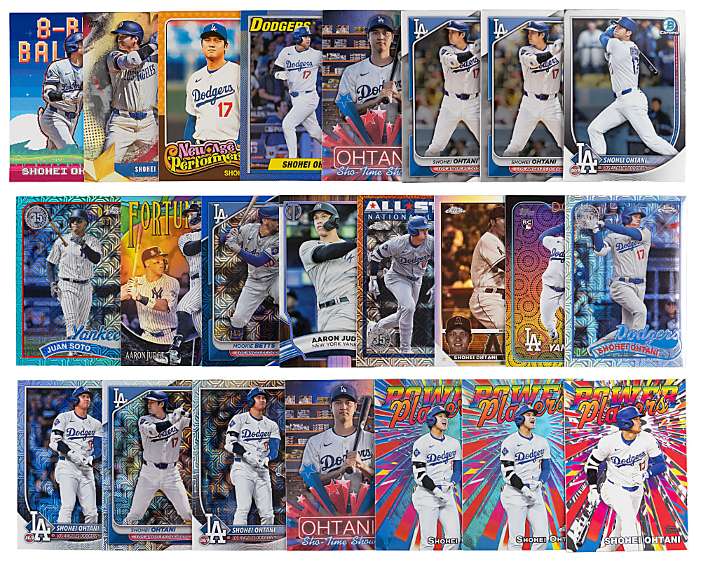 Modern Star, Rookie and Prospect Hoard (2,200+) with Numerous Inserts/Parallels Including Betts, Judge, Ohtani & Skenes Bricks