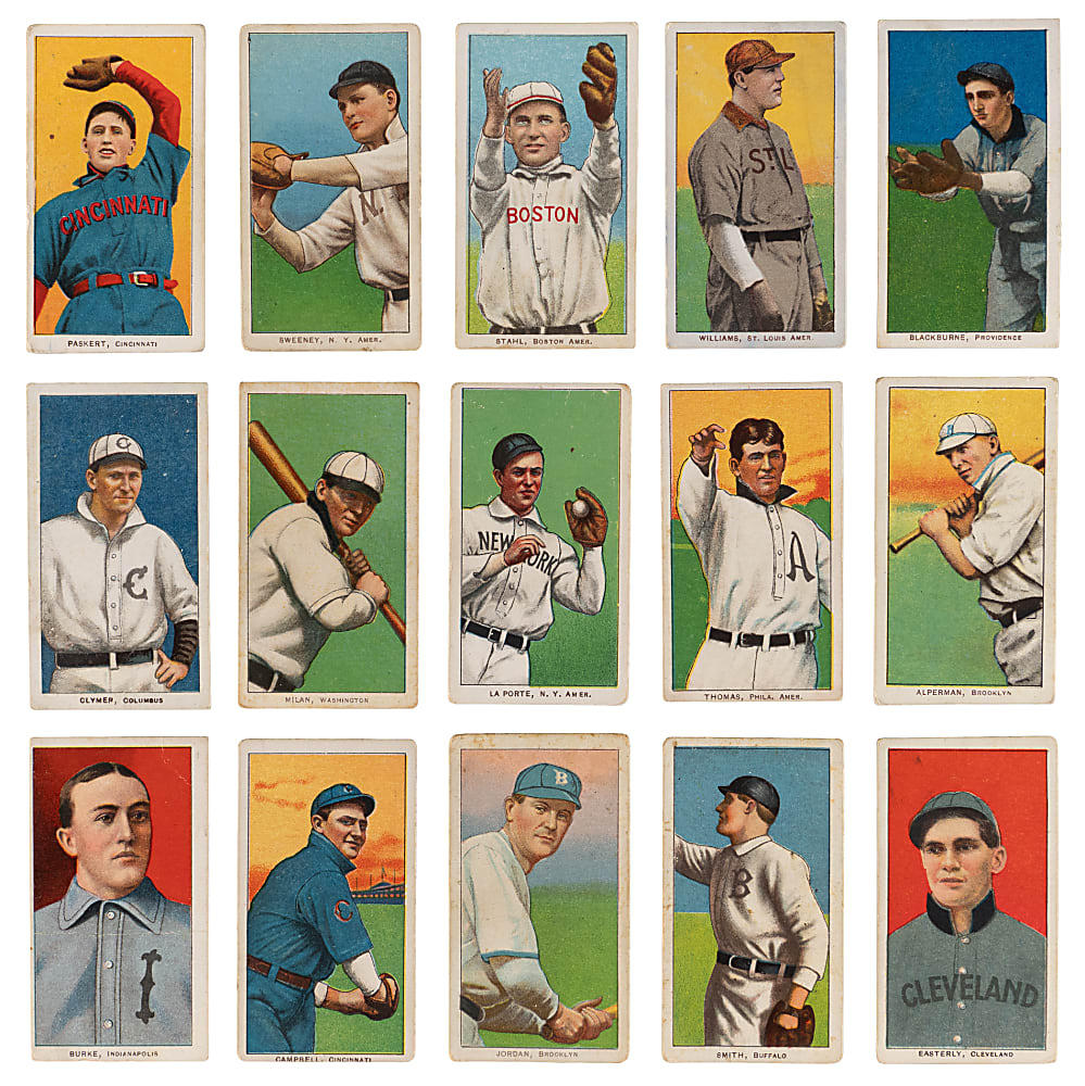 1909-1911 T206 White Border Collection (15) with (4) Old Mill & Polar Bear