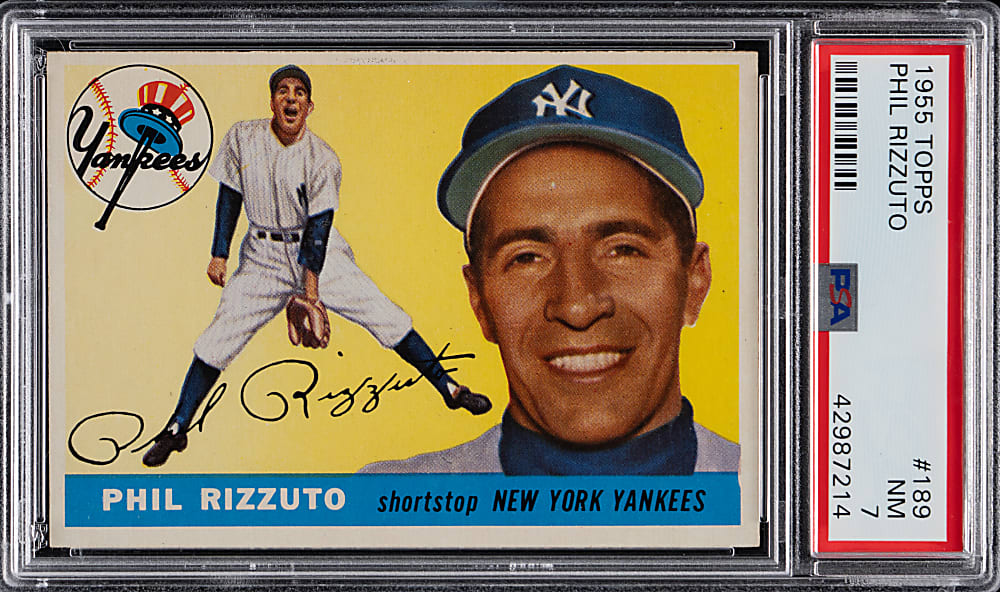 1955 Topps #189 Phil Rizzuto PSA NM 7