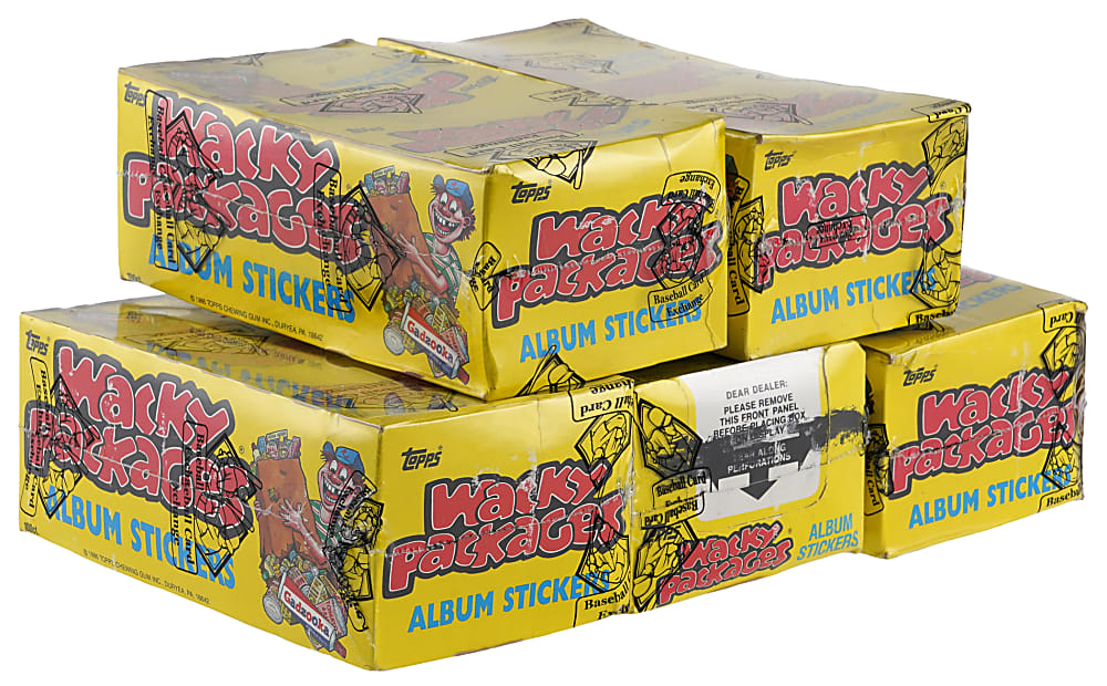 1986 Topps Wacky Packages Album Stickers Unopened Boxes (5) - Each BBCE