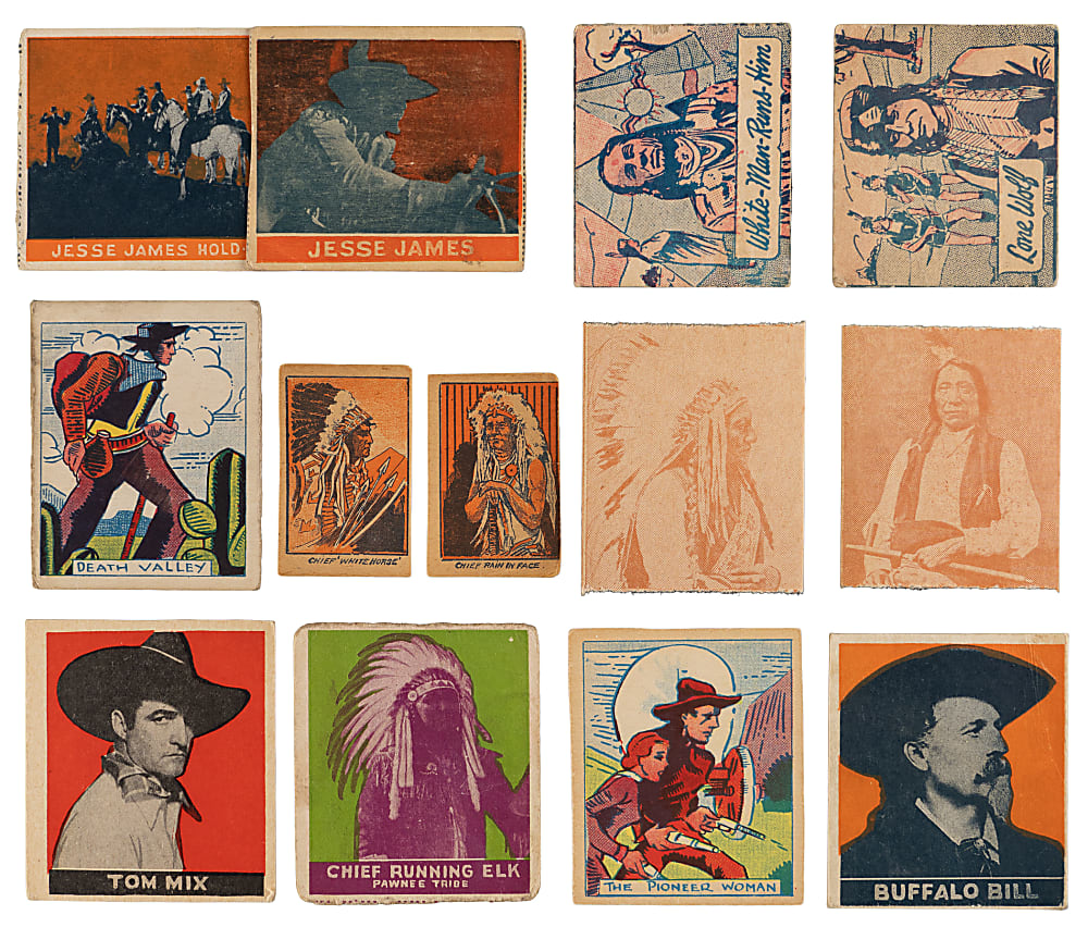 1920s-1930s Cowboys, Indians & Western Collection (87) with 1930s R1834-2 Indian Chiefs Set