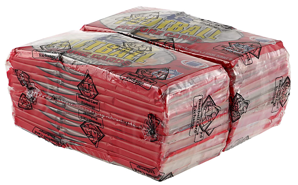 1985 Topps Football Unopened Grocery Rack Bundle (12) Pair with Original Retail Display Case (24 Total Racks)