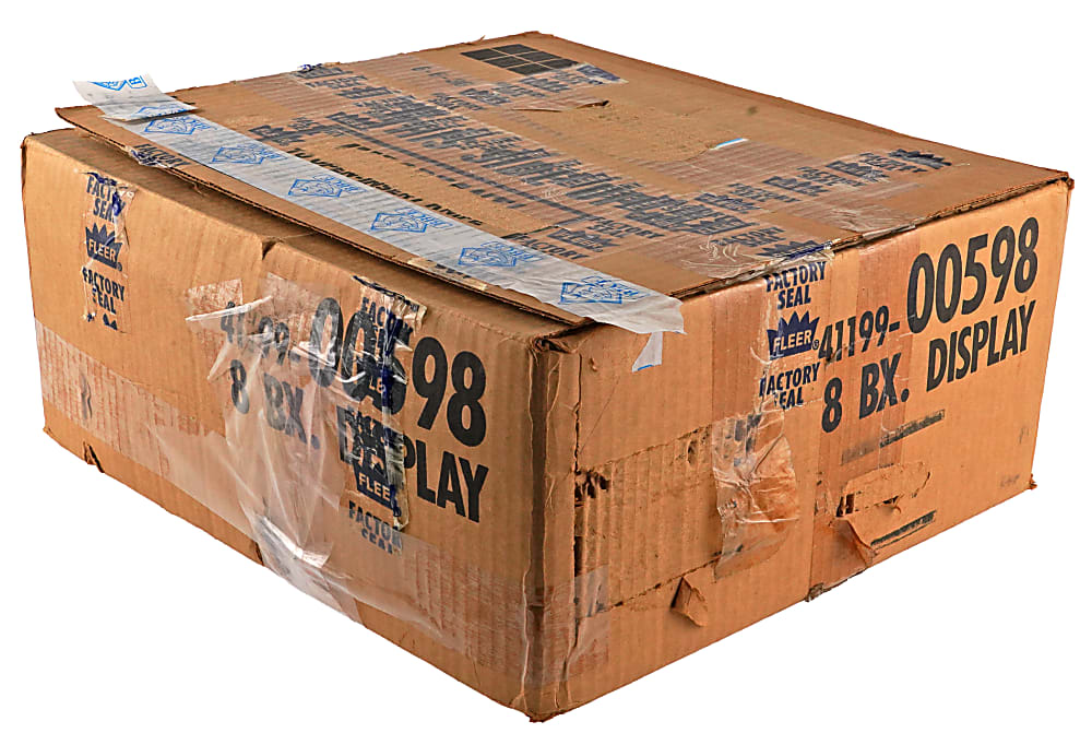 1989 Fleer Unopened Cello Boxes (5) with Original Retail Display Case - Each BBCE