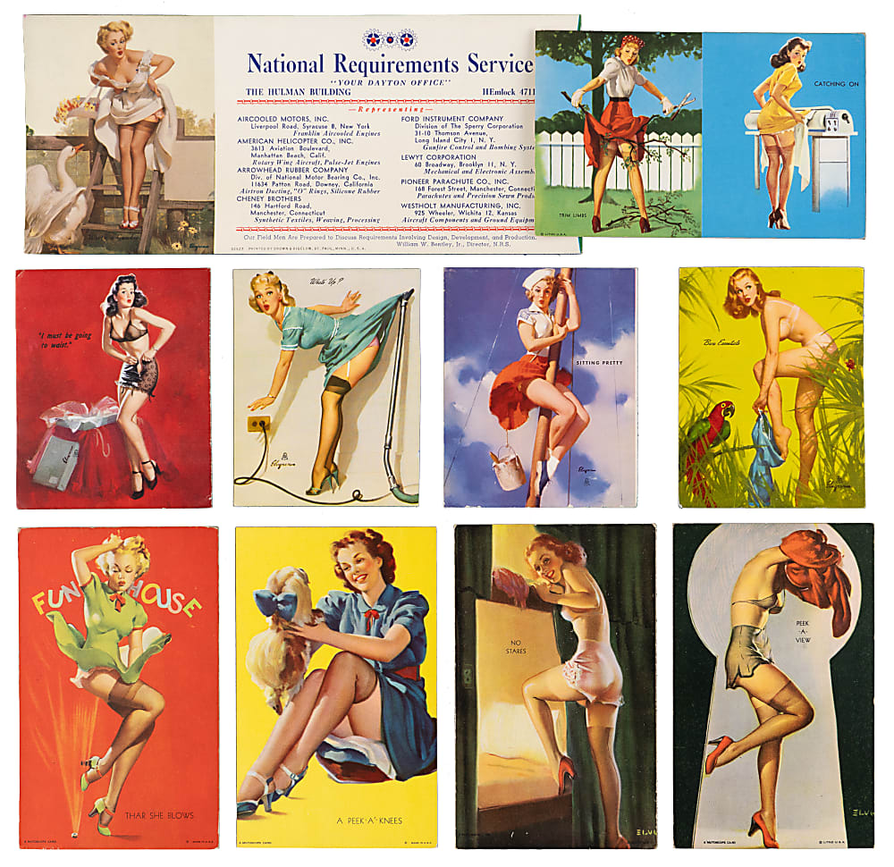 1938-1951 Mutoscope/Elvgren Pin-Up Girls Collection (168)