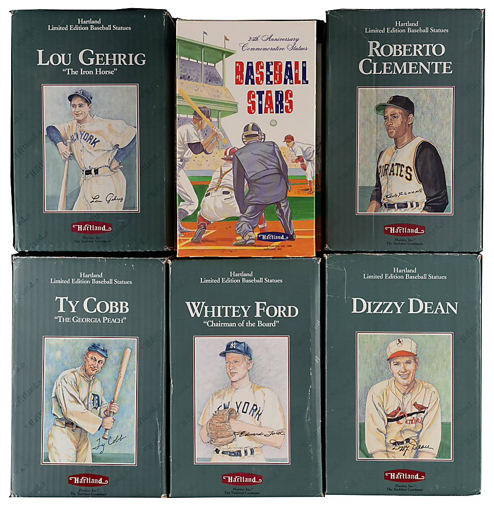 1988 Hartland 25th Anniversary Complete Boxed Set (18/18) Plus (5) 1990 Limited Edition Hartland Statues with Boxes - (23) Total Pieces