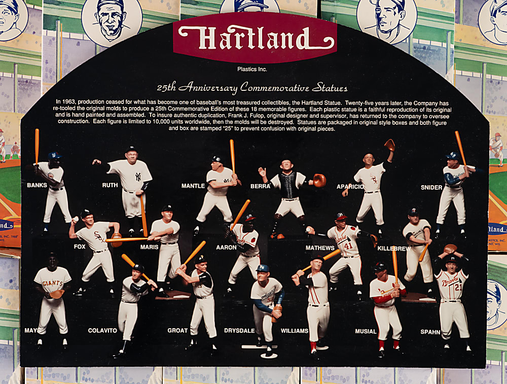 1988 Hartland 25th Anniversary Complete Boxed Set (18/18) Plus (5) 1990 Limited Edition Hartland Statues with Boxes - (23) Total Pieces