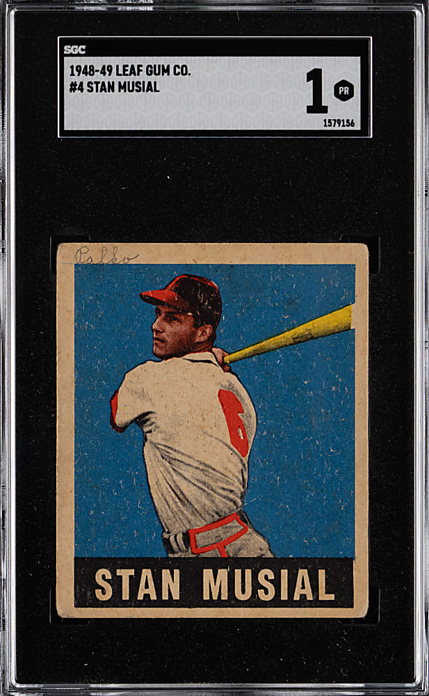 1948 Leaf #4 Stan Musial Rookie SGC POOR 1