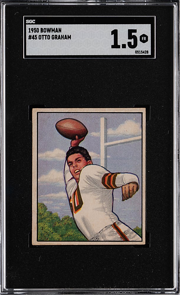 1950 Bowman Football #45 Otto Graham Rookie SGC FAIR 1.5