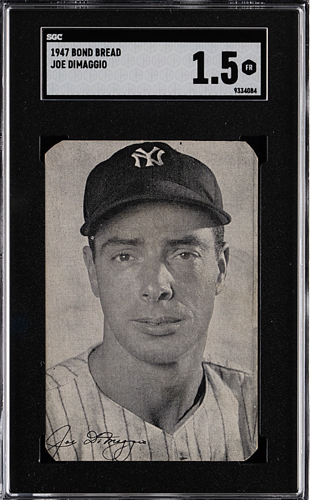 1947 Bond Bread Joe DiMaggio SGC FAIR 1.5