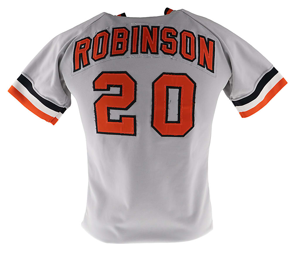 1979 Frank Robinson Baltimore Orioles Game-Used Coaches Road Jersey (American League Champs) - Phil Wood LOA