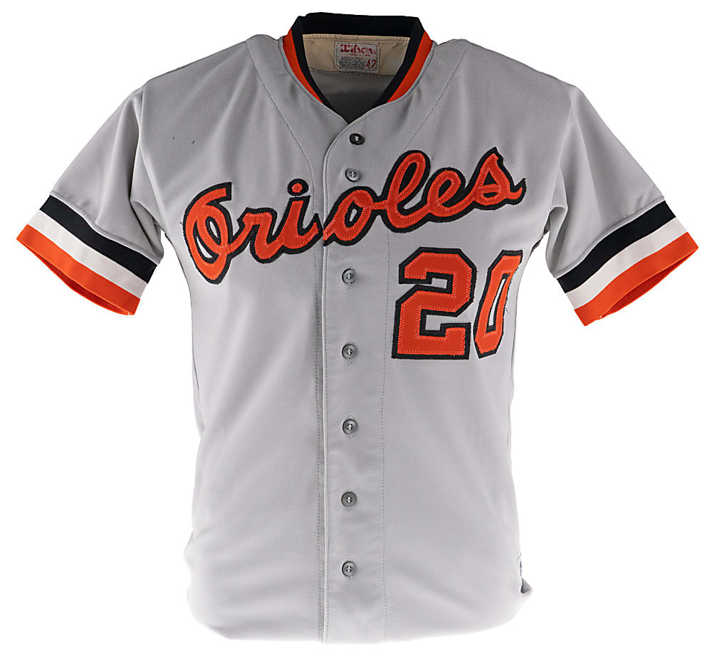 1979 Frank Robinson Baltimore Orioles Game-Used Coaches Road Jersey (American League Champs) - Phil Wood LOA