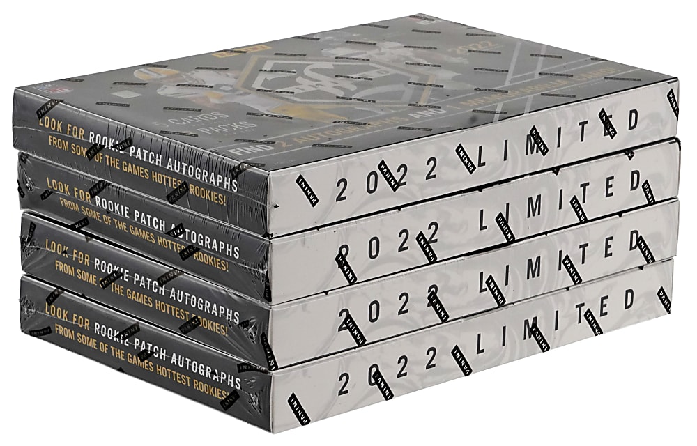 2022 Panini Limited Football Unopened Hobby Box Group (4)