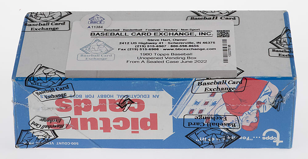 1980 Topps Unopened Vending Box FASC - BBCE