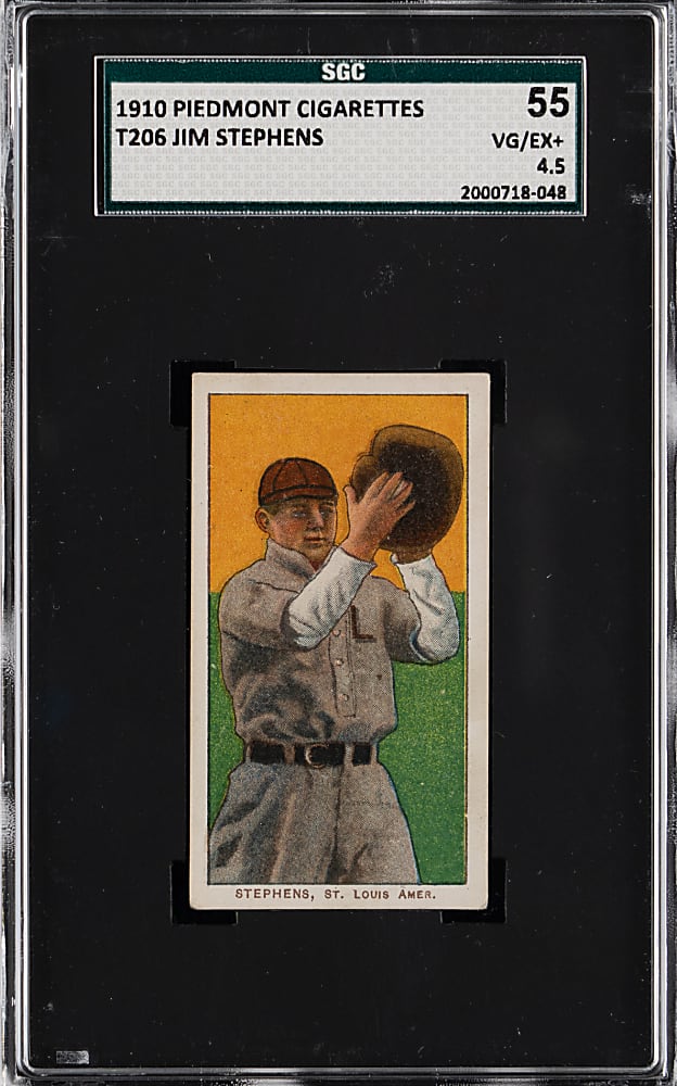 1909-1911 T206 White Border Jim Stephens SGC VG/EX+ 4.5