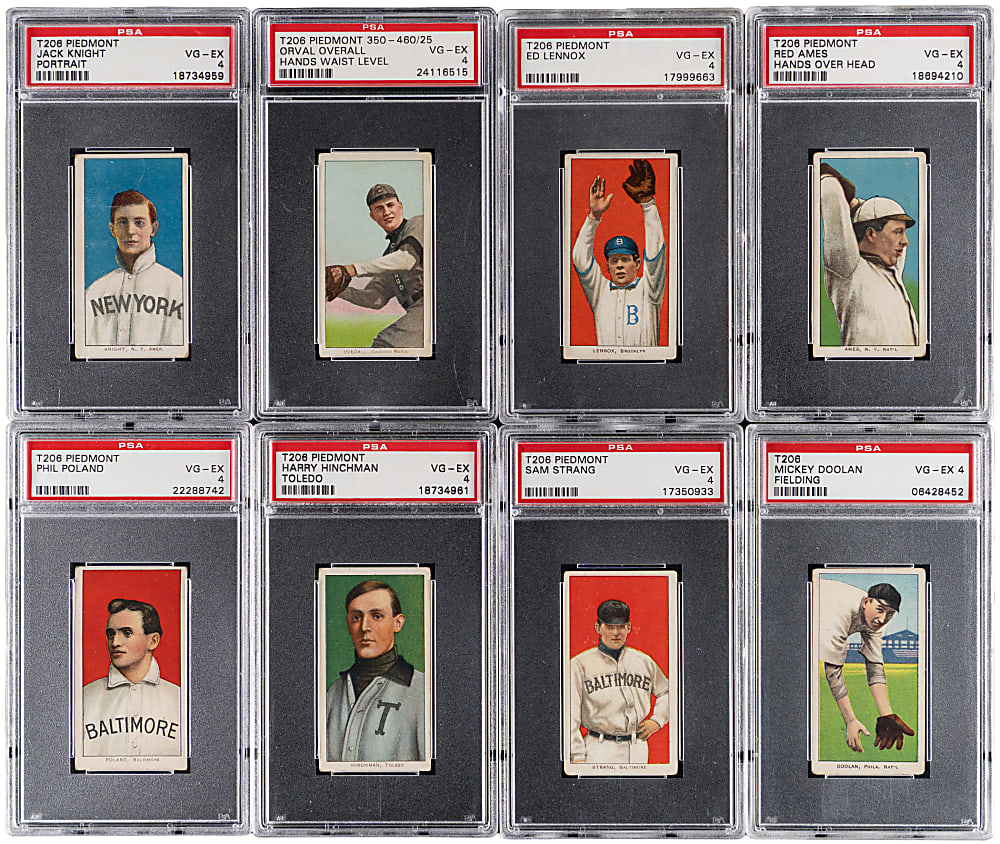 1909-1911 T206 White Border PSA Graded VG-EX 4 Collection (15)