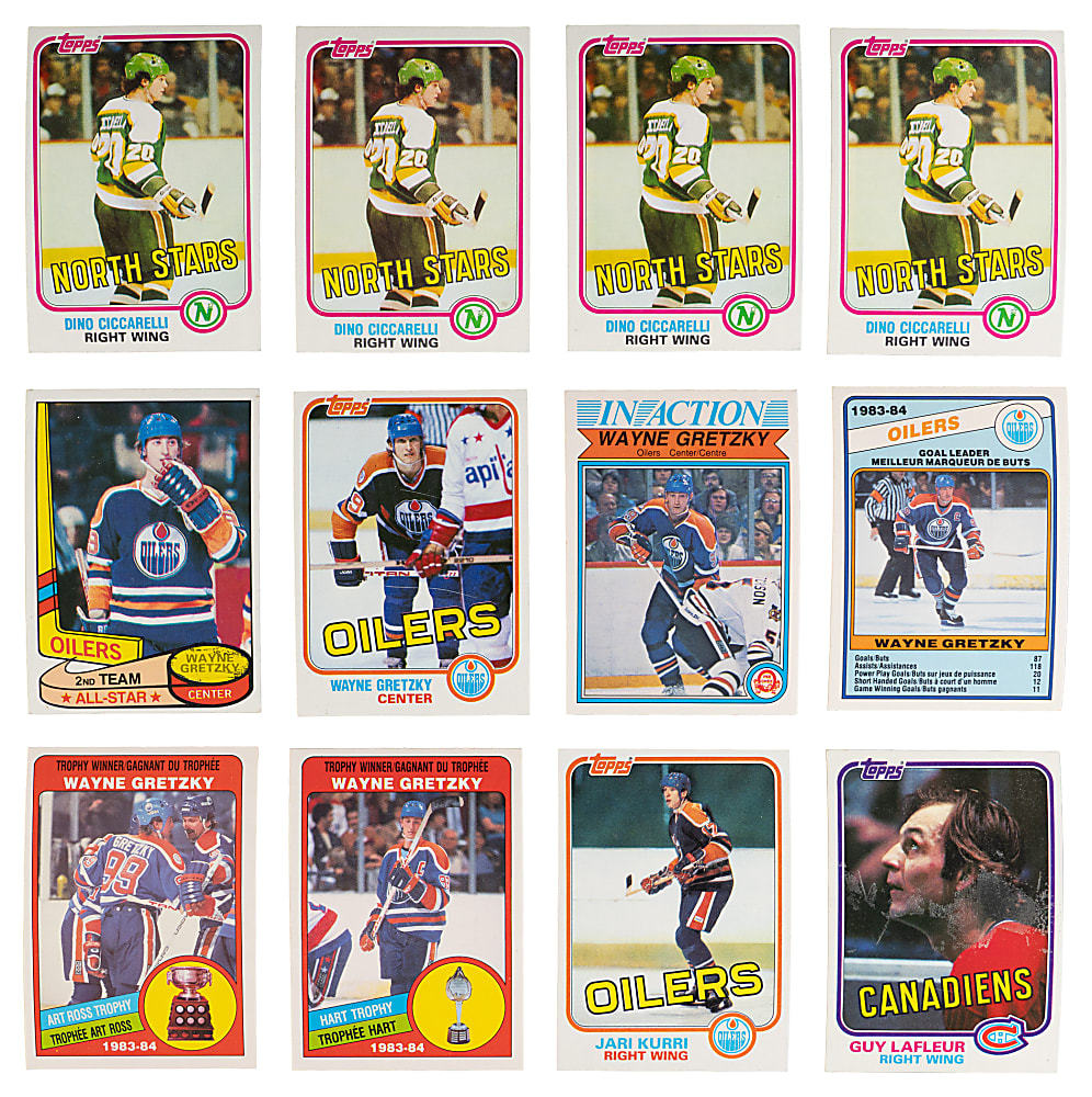 1980s-1990s Hockey Shoebox Collection (1,000+) with Many Stars & Rookies with (83) Wayne Gretzky Including Several Early 1980s