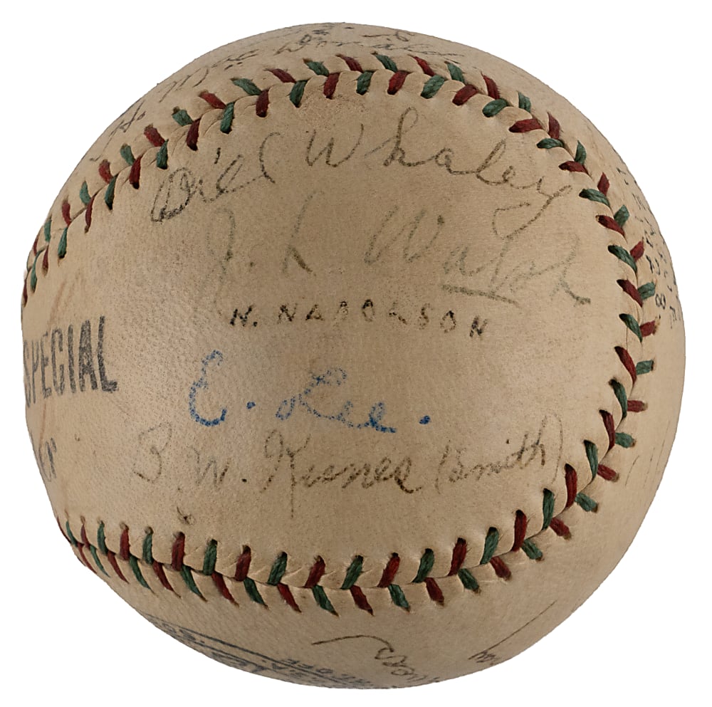 1928 Central League Champions Fort Wayne Chiefs Team-Signed Baseball with (20) Signatures