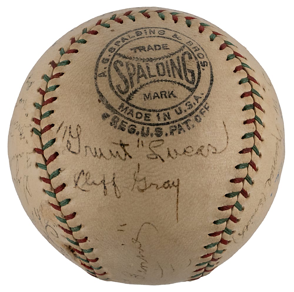 1928 Central League Champions Fort Wayne Chiefs Team-Signed Baseball with (20) Signatures