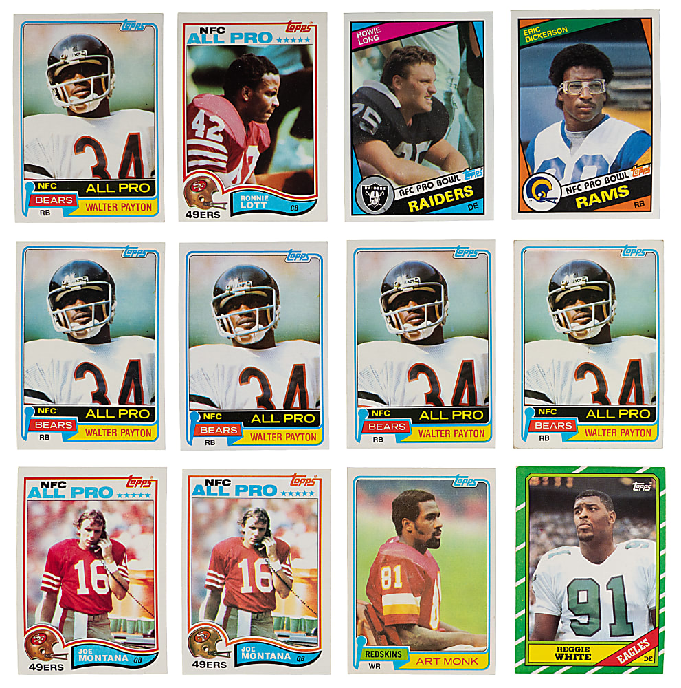 1981-1989 Football Stars & Rookies Collection (76) - Loaded with (2) Joe Montana & (3) Jerry Rice Rookies!