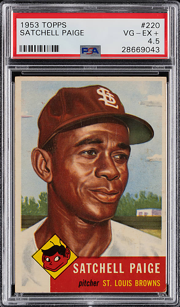 1953 Topps #220 Satchel Paige PSA VG-EX+ 4.5