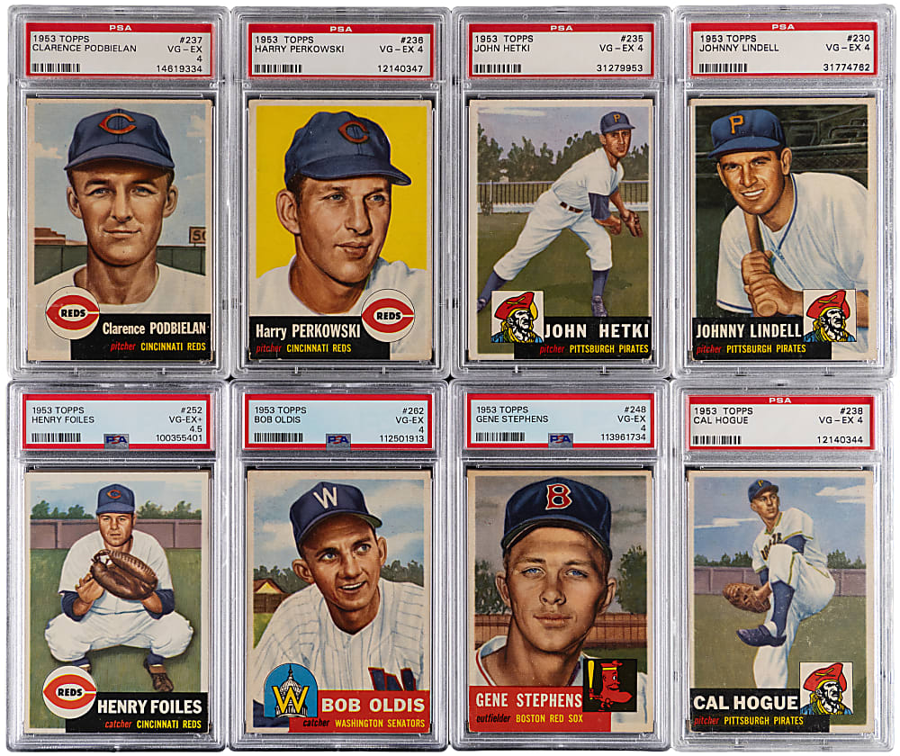 1953 Topps PSA VG-EX 4 or VG-EX+ 4.5 Graded Starter Set (114) with (31) High Numbers