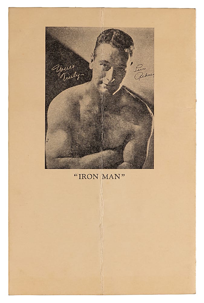 1935 Lou Gehrig Testimonial Dinner Program